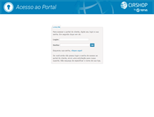 Tablet Screenshot of chamados.ciashop.com.br